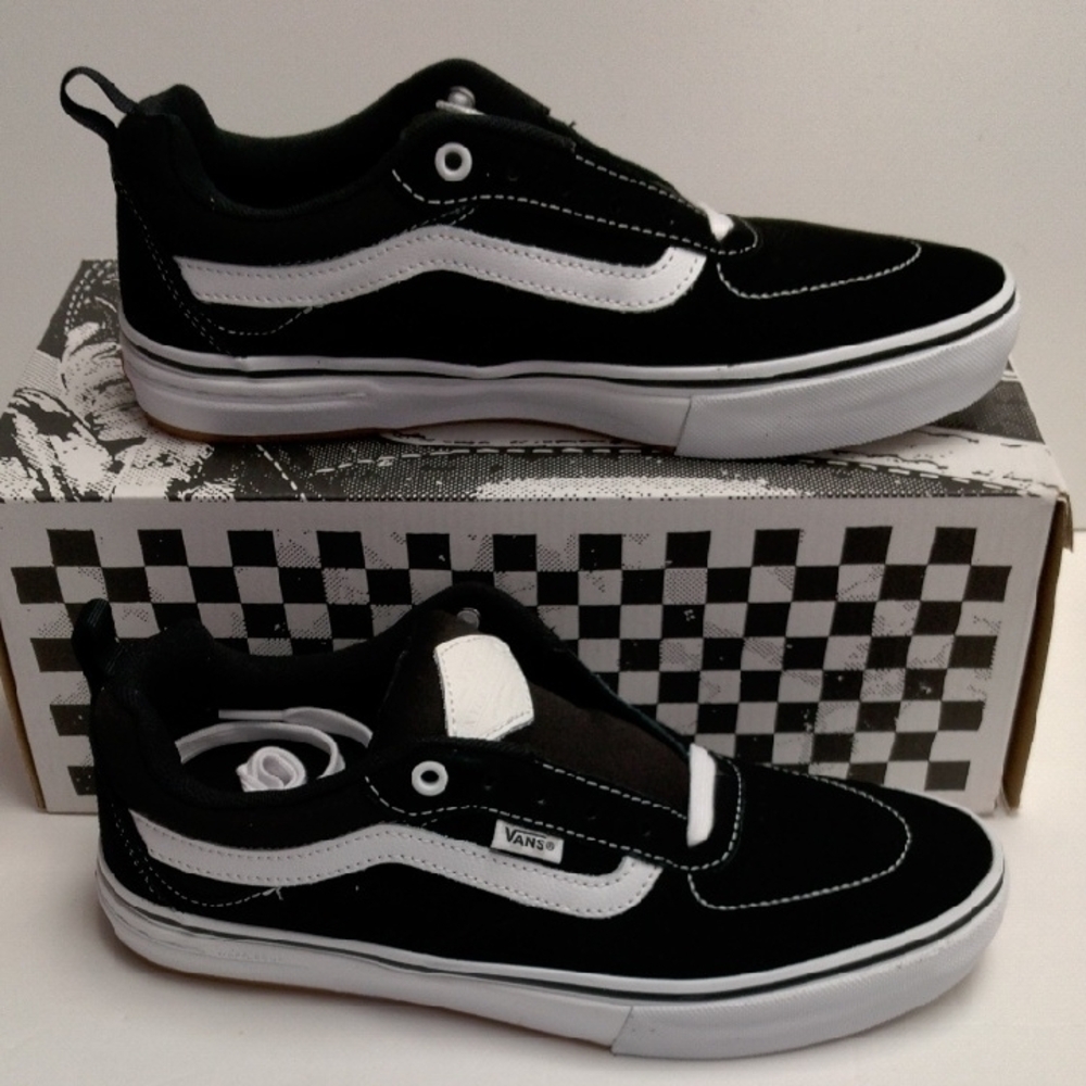 Kyle Walker  Black and White Vans